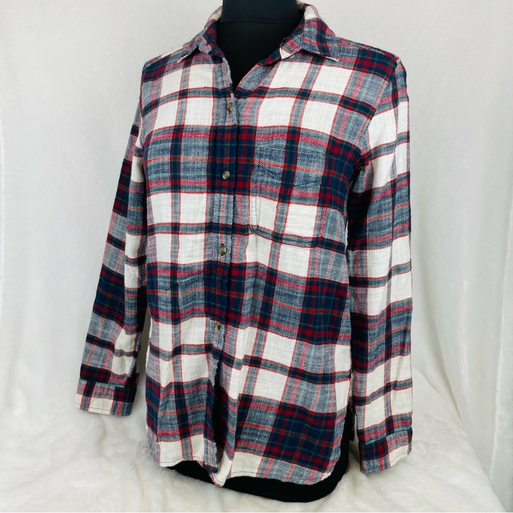 NWT American Eagle Flannel Shirt Ahh-Mazingly Soft Boyfriend Fit Plaid Small S
